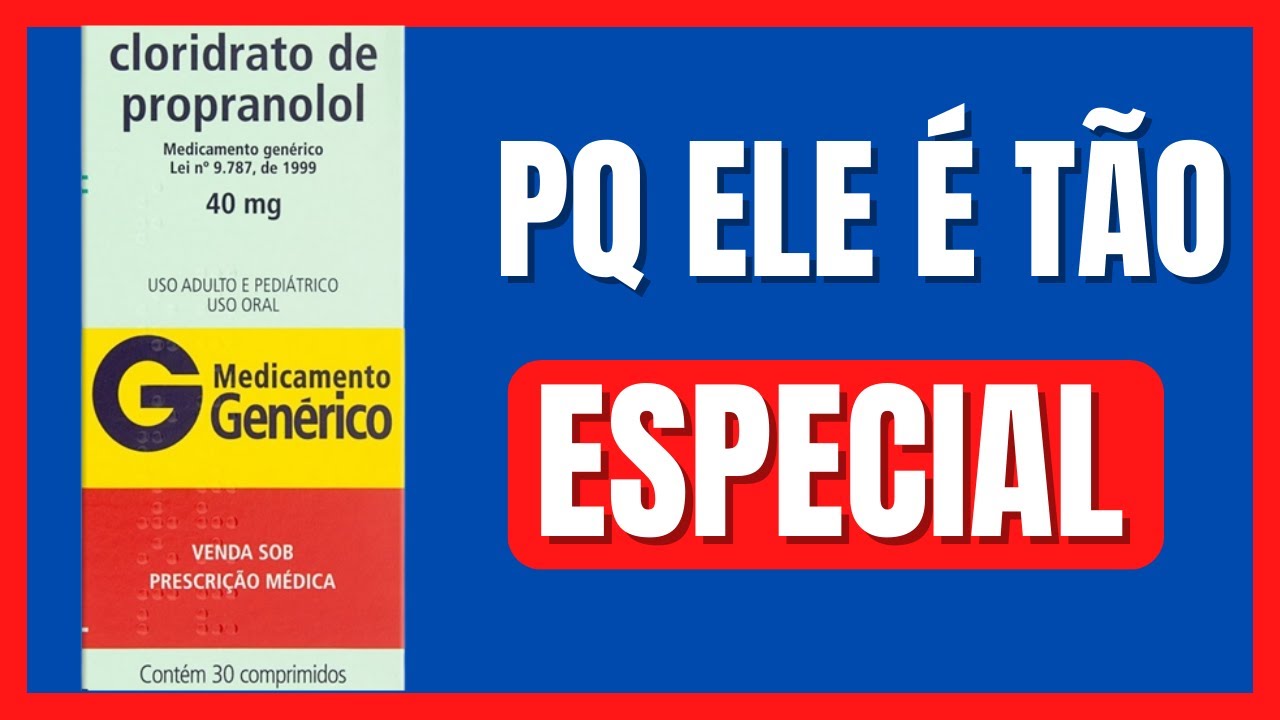 PROPRANOLOL | PARA QUE ELE SERVE