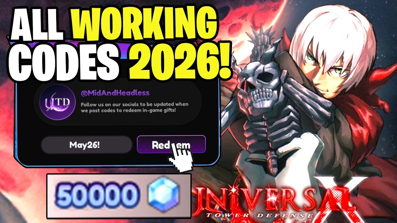 *NEW* ALL WORKING CODES FOR UNIVERSAL TOWER DEFENSE MAY 2026! ROBLOX UNIVERSAL TOWER DEFENSE CODES