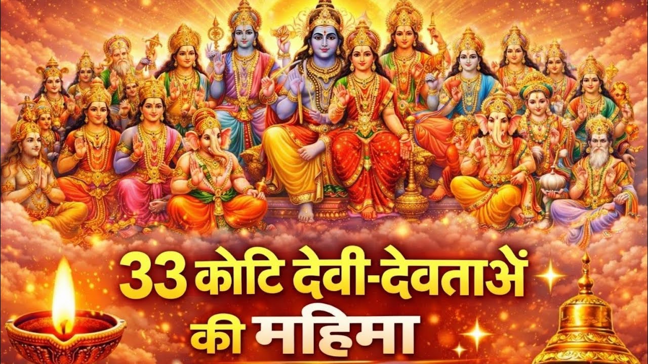 🙏 सभी देवी-देवताओं का महासंगम स्तुति 🌺 | 33 कोटि देव कृपा मंत्र | Powerful Bhajan