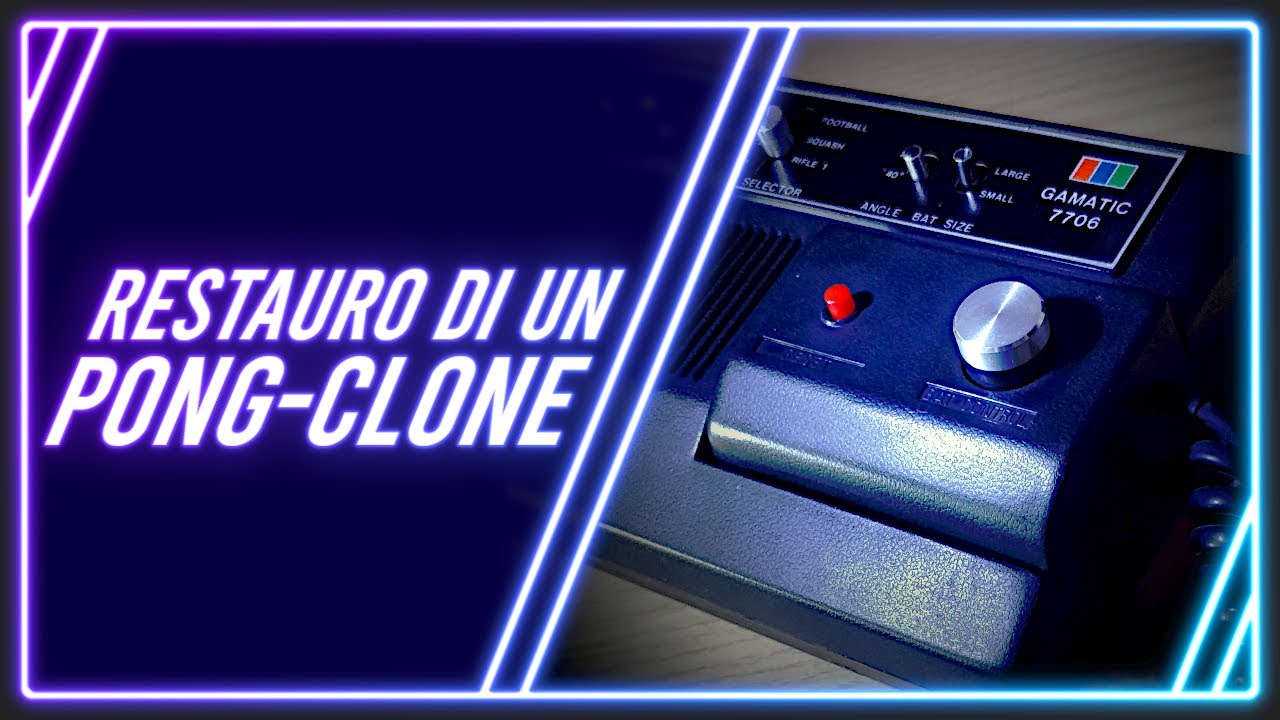 Restauro una pong-console - Otron Gamatic 7706