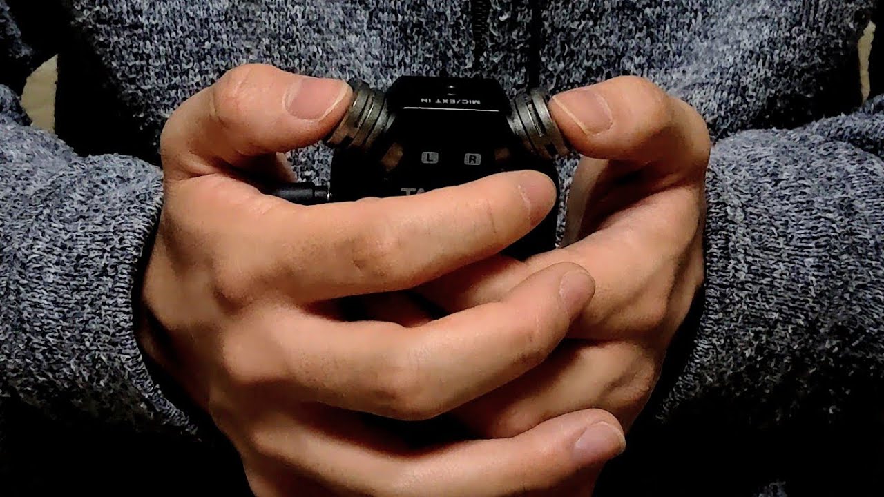 ASMR 激しいマイクの音 Aggressive TASCAM mic tapping & scratching
