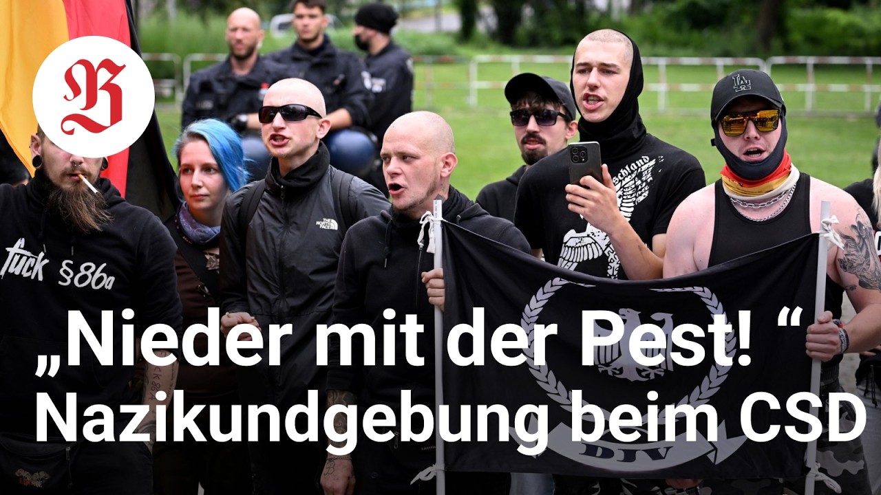 #CSD2025 in Berlin | Neonazis veranstalten Gegendemo bei Christopher Street Day