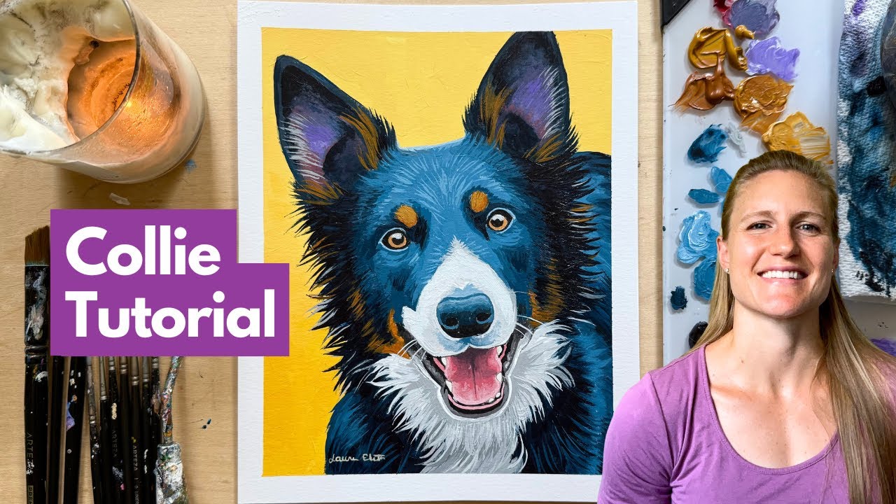 Reset Your Mind Border Collie in Real-time: 7-Essential Dog Painting Techniques & Relaxation
