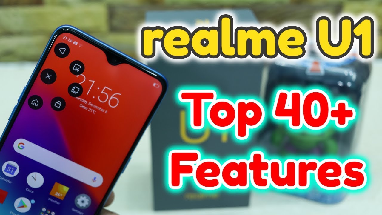 Realme U1 Top 40+ Hidden Features , Advance Features , Best Features ! Tips & Tricks !! HINDI