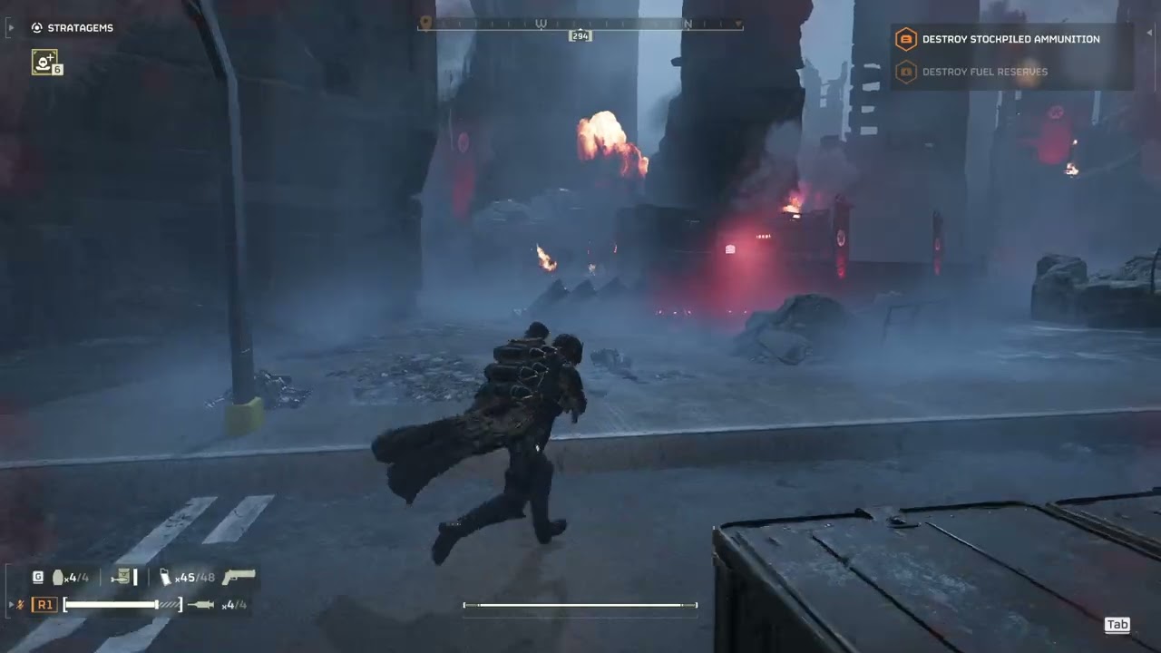 Helldivers 2 - Fighting bots in a Mega City is peak gaming
