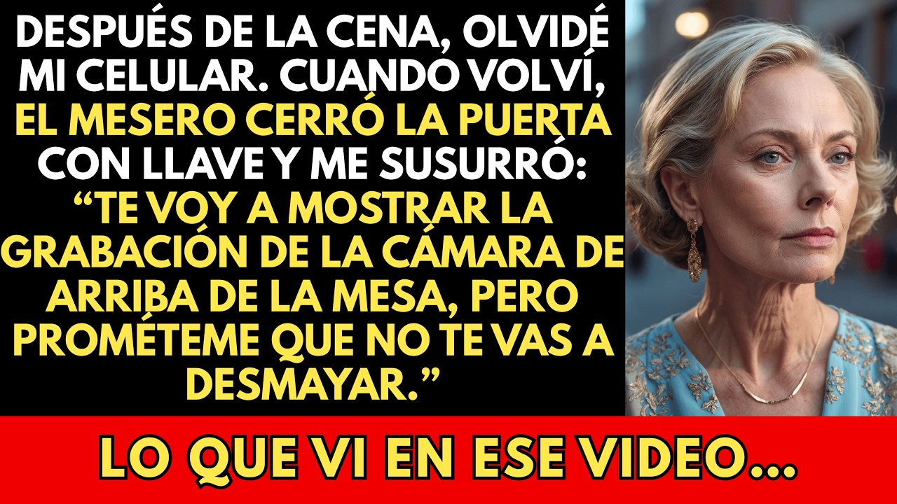 Cuando Mi Hijo Iba A Irse, El Mesero Cerró La Puerta: “Prométeme Que No Te Desmayes” Pero…
