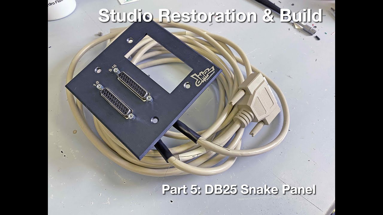 Part 5: Live Room DB25 Snake Panel Construction | Home Studio Restoration Build