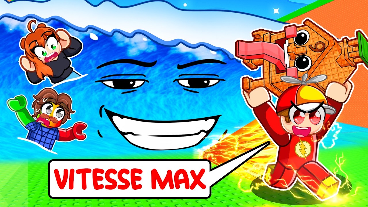 Challenge VITESSE MAXIMUM sur Tsunami de Brainrot Roblox !