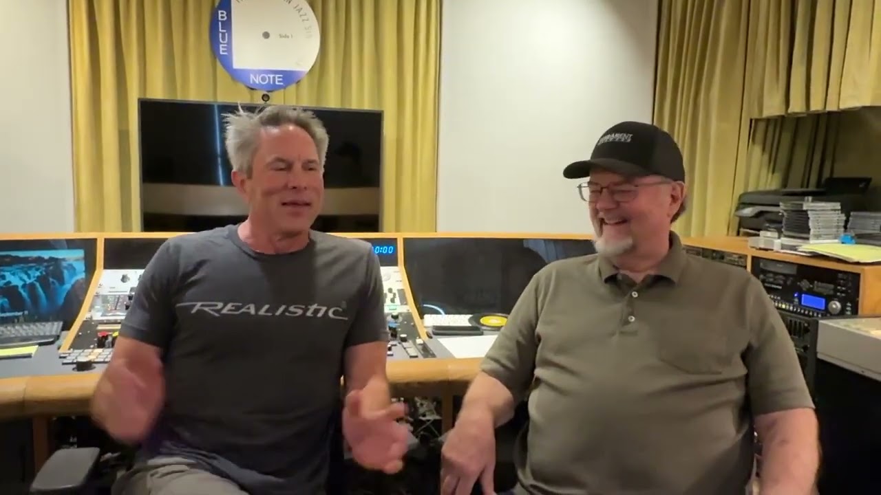 Shane and Kevin discussing Johnny Cash with His Hot and Blue Guitar LP