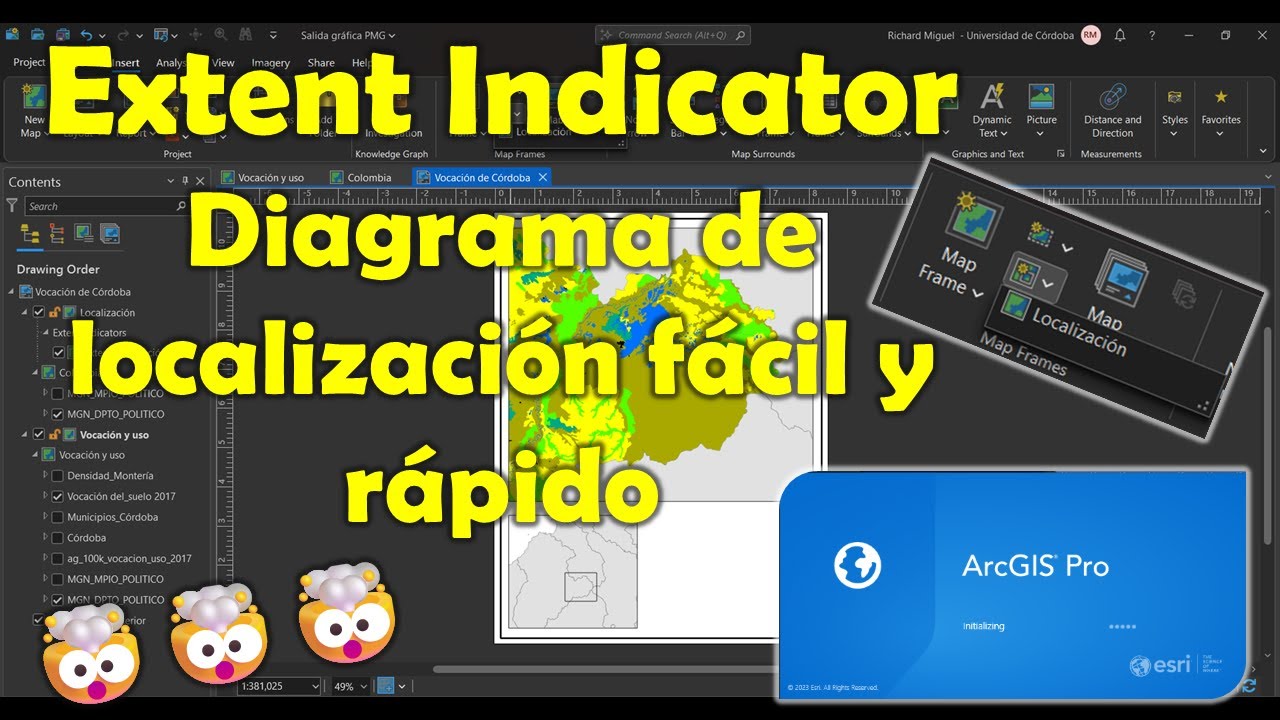 Arcgis Pro - Diagrama de localización fácil y rápido con Extent Indicator
