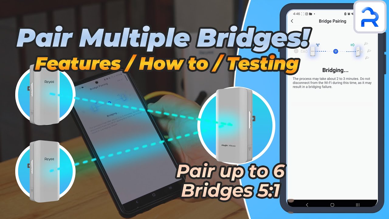 How to Pair Multiple Bridges + Long Distance Testing and Showcase | Reyee  RG EST310 V2 | #network