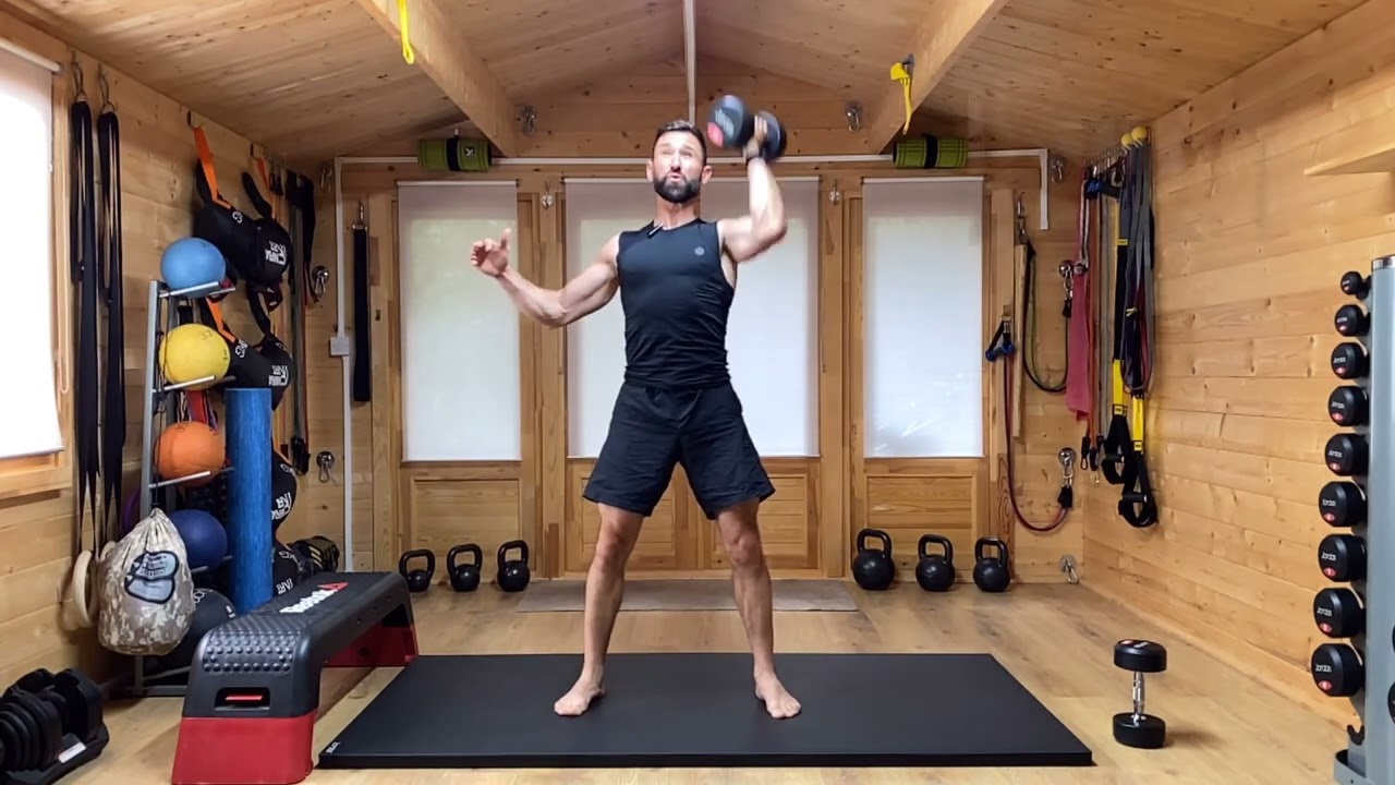 HOME WORKOUT FOR BEGINNERS TO INTERMEDIATE TOTAL BODY WITH DUMBBELLS AND BODYWEIGHT