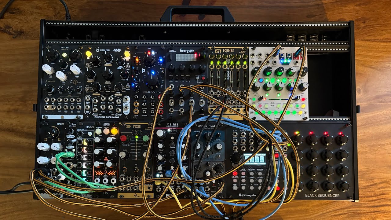 Intellijel Multigrain x Black Sequencer x Rample x Monumatic x Osiris
