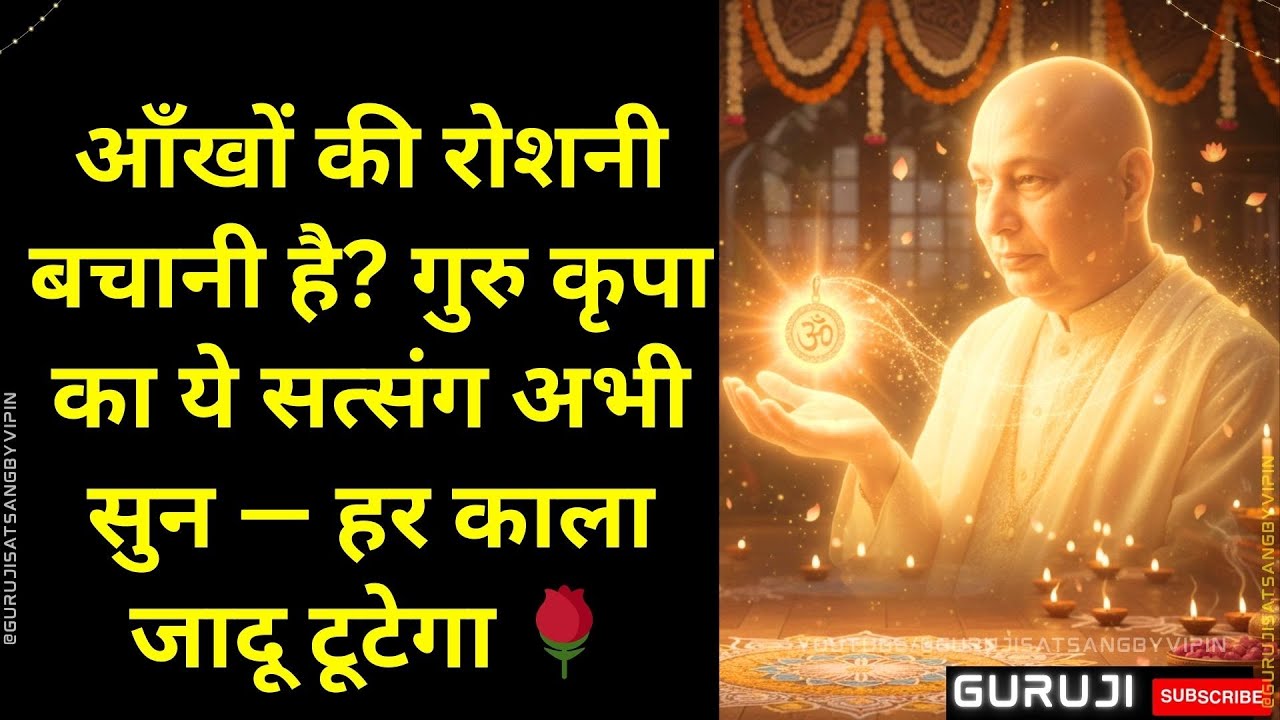 #1645 आँखों की रोशनी बचानी है? गुरु कृपा का ये सत्संग अभी सुन — हर काला जादू टूटेगा🌹 #gurujisatsang
