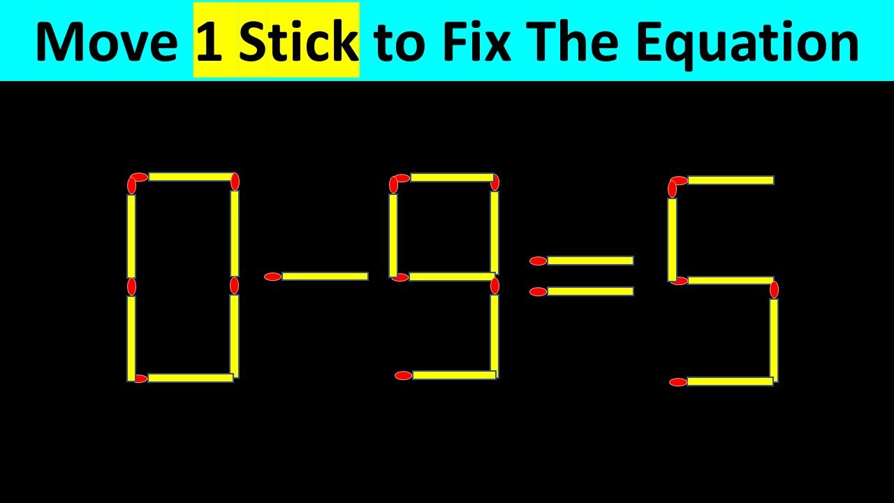 Improve IQ - Fix The Equation #matchstickpuzzle #simplylogical