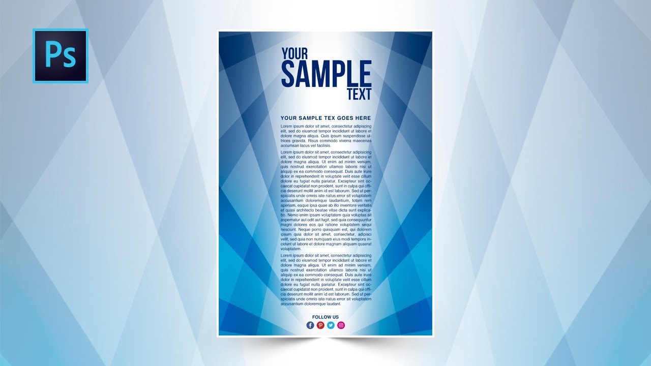 How to design a flyer in PHOTOSHOP