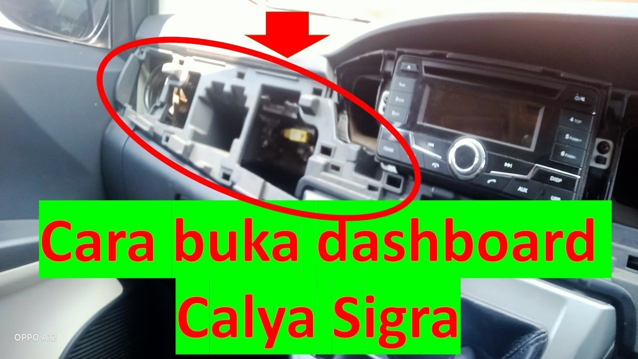 cara buka dashboard calya sigra dengan mudah dan cara memasang dashboard