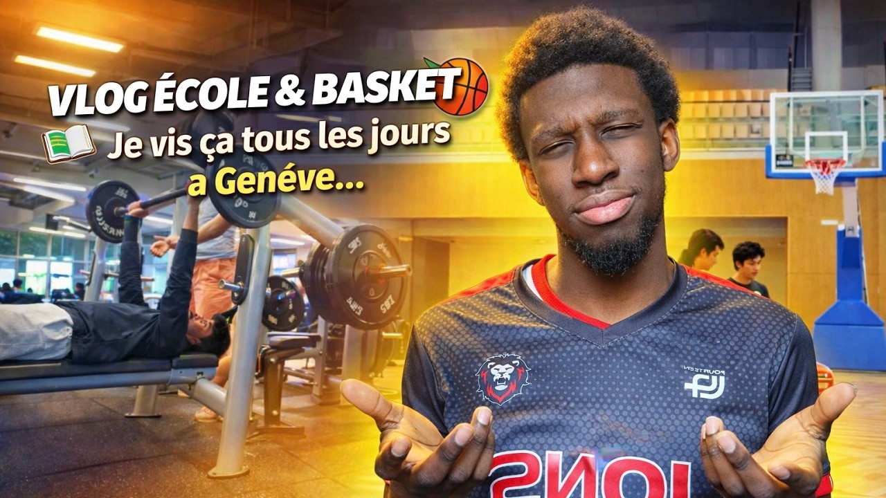 VLOG ÉCOLE & BASKET : Je vis ça tous les jours à GENEVE…