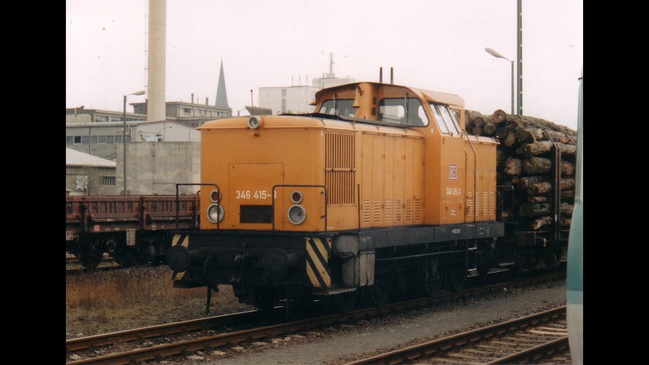 Bahnstrecke Wegeleben - Quedlinburg (Führerstandsmitfahrt) (08.04.1995)