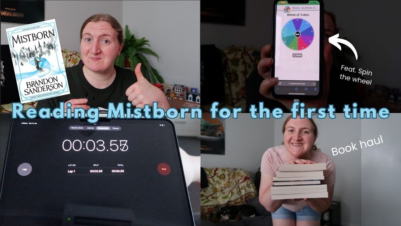 spin the wheel chooses the hours I read for // Mistborn reading vlog part 1 // 2025