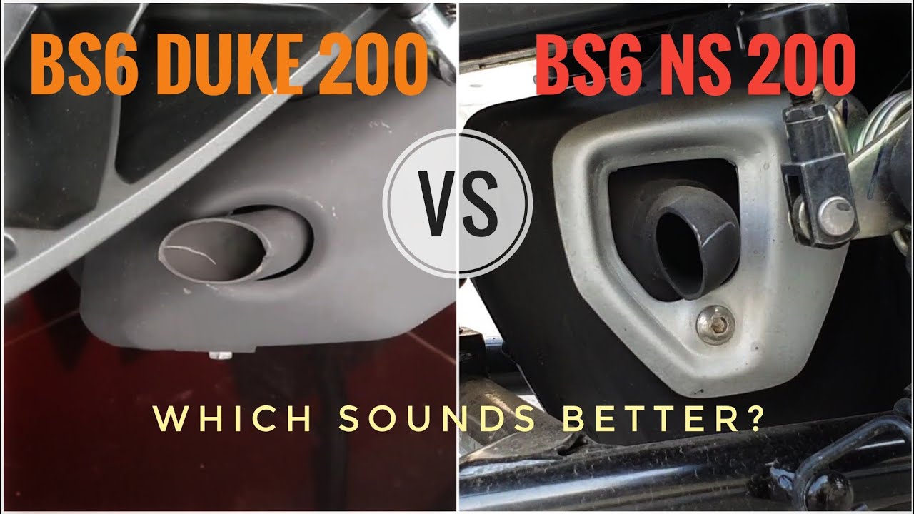 BS6 Pulsar NS200 vs Duke 200 Exhaust Sound | Which is Better?