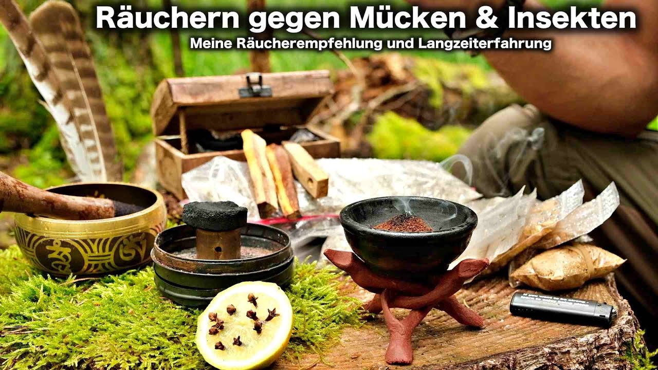 Mücken und Insektenfreie Zeit beim Outdoor im Wald - Räuchern - so wird's gemacht - das hilft.
