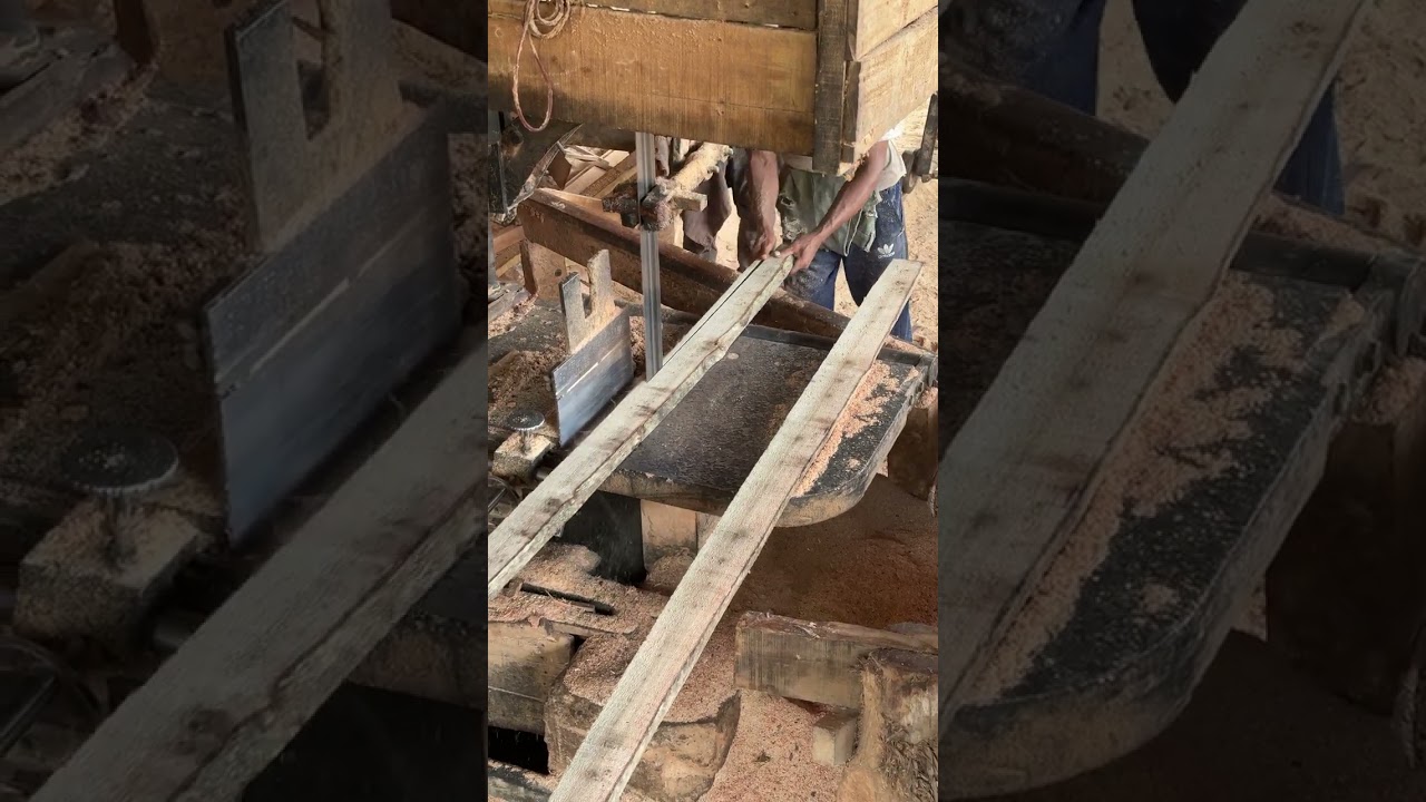 From Log to Lumber Precision Techniques of Expert Sawmill Operators #woodworking
