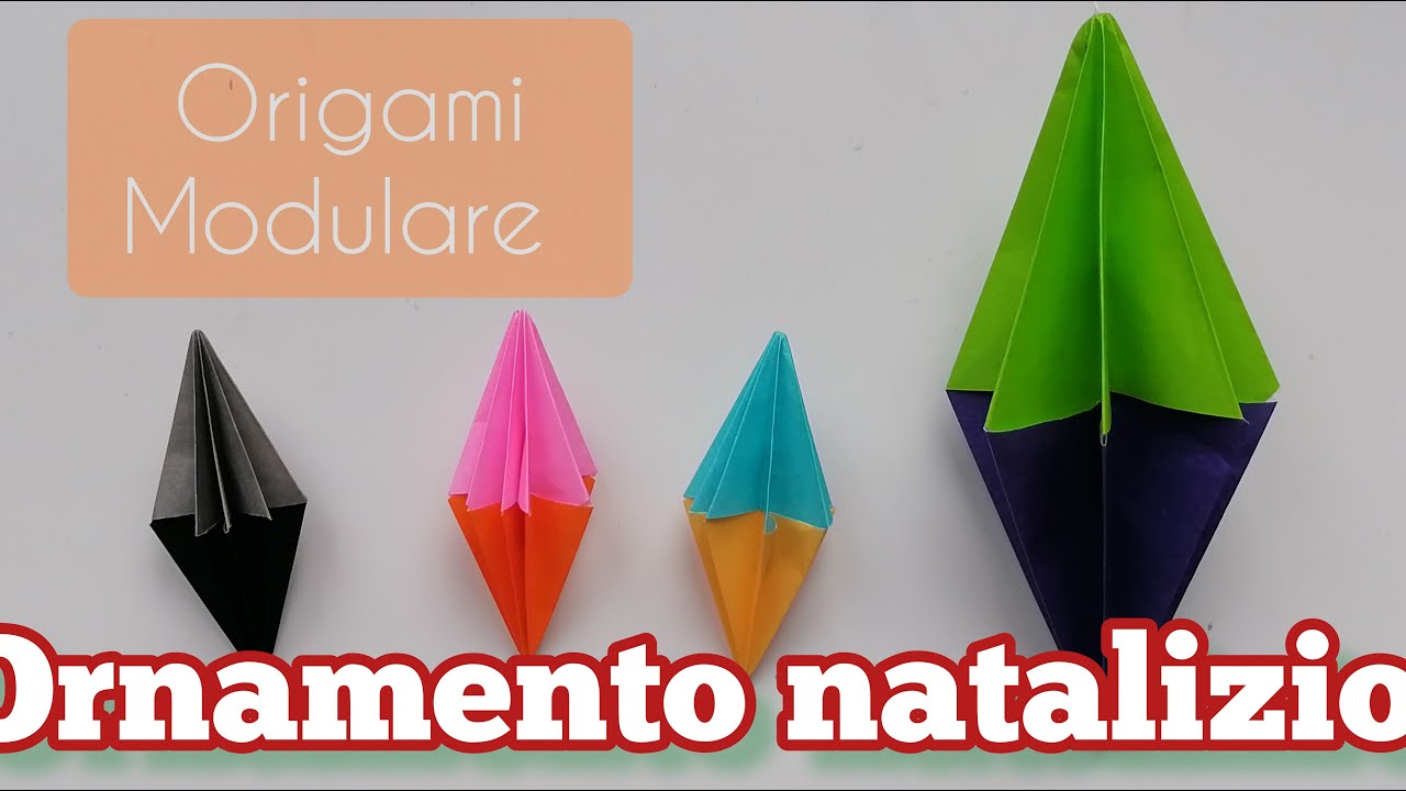 Origami ornamento natalizio 