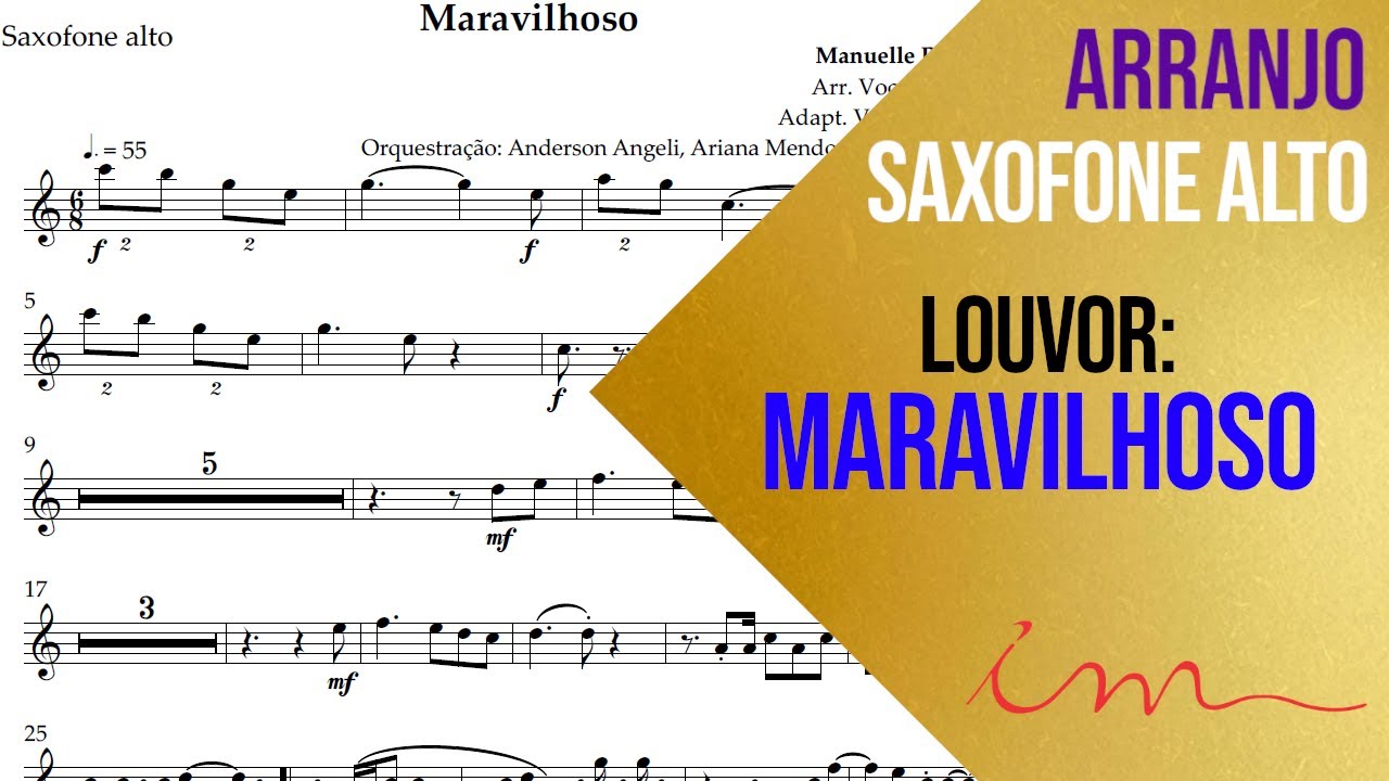 ARRANJO: Maravilhoso - Saxofone Alto (ICM) 🎷