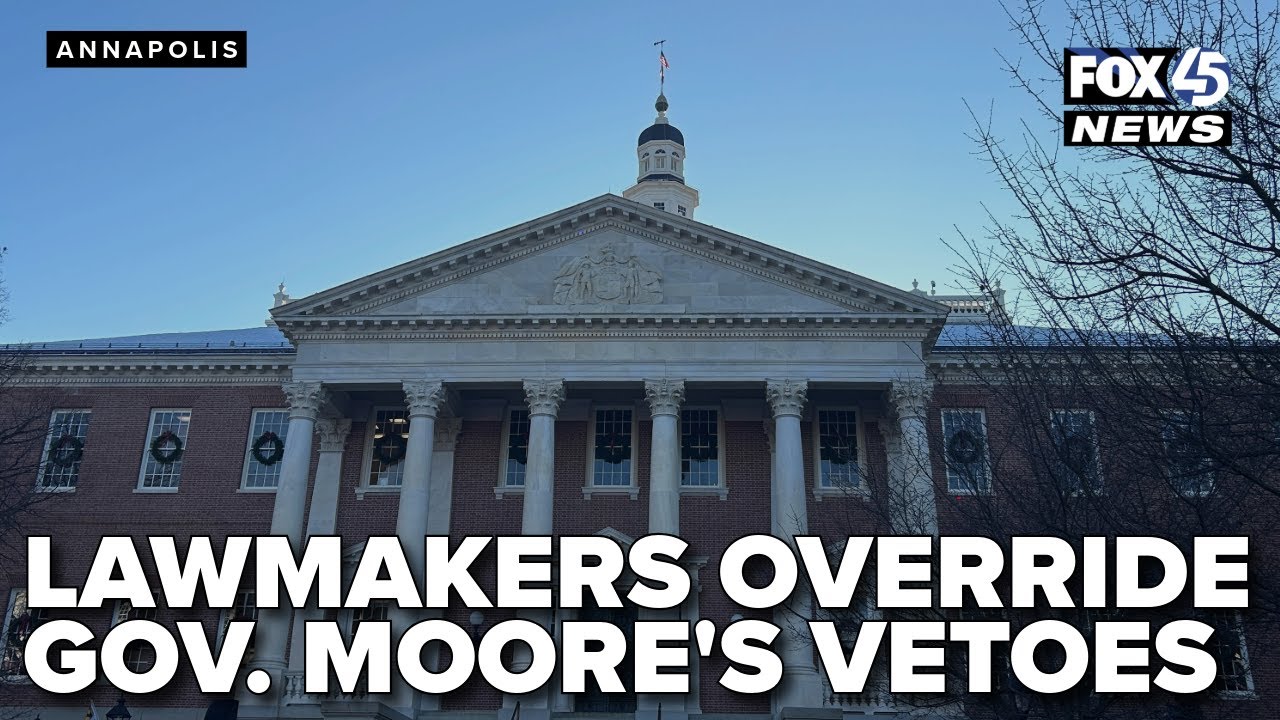 Lawmakers override Gov. Moore's vetoes on reparations, climate studies