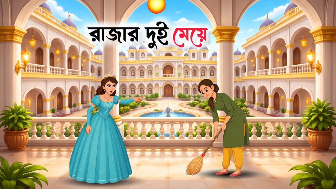 রাজার দুই মেয়ে | Bangla Moral Story | Rupkothar golpo | Bangla Cartoon | Moral Stories bangla 