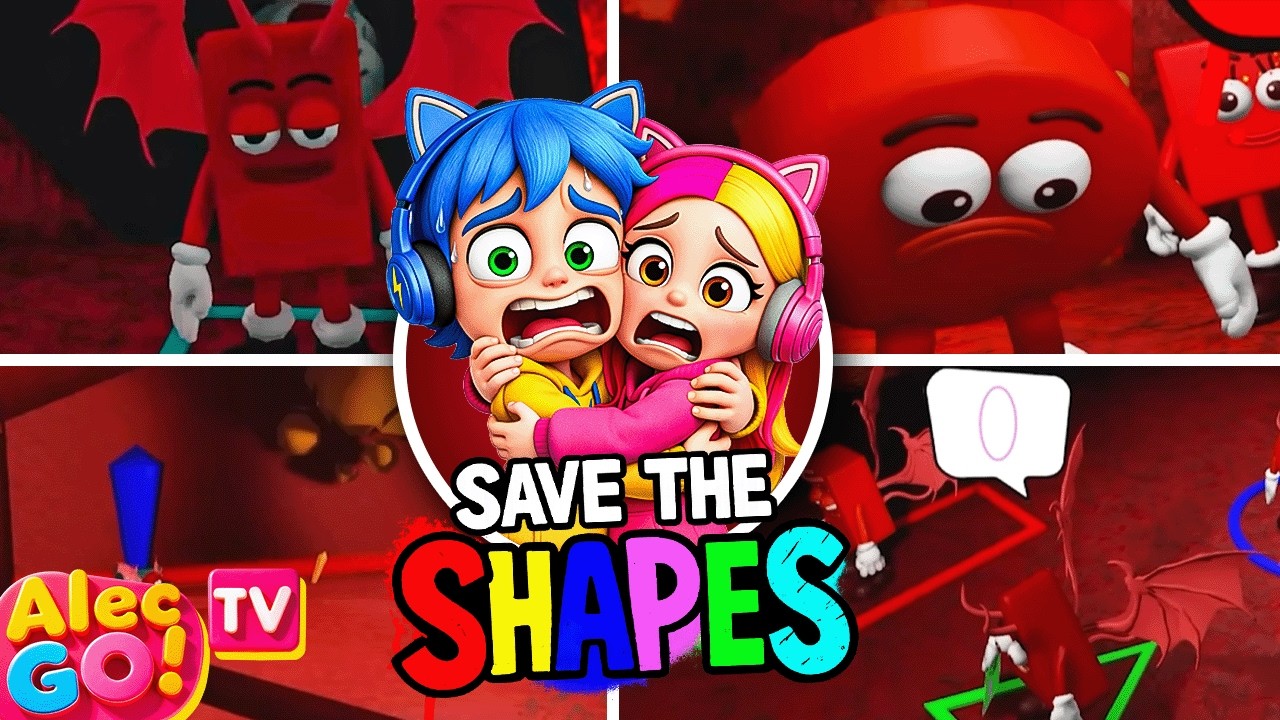 JOGANDO O MODO HELL DE SAVE THE SHAPES! 🔥🔥🔥 +1 HORA (Alec GO! #TV)