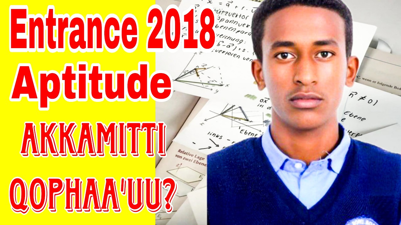 APTITUDE EXAM hojjechuuf Tip 6 kana hojiirra oolchuun dirqama!