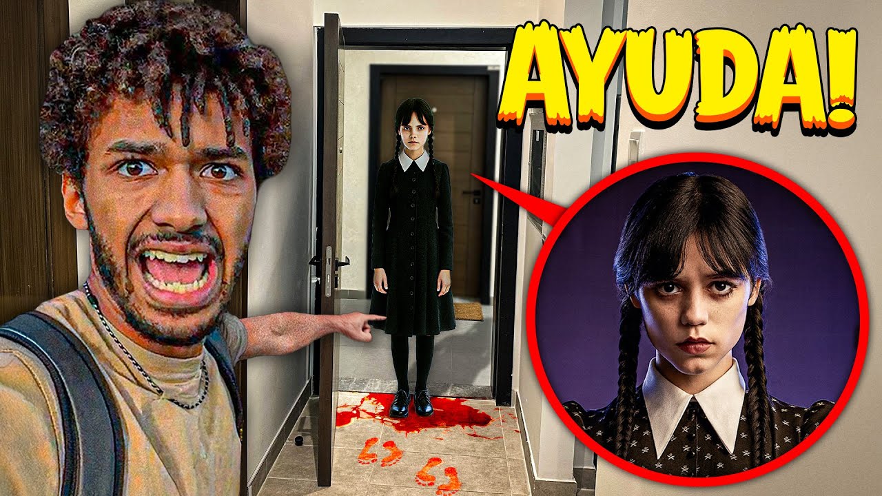 MIÉRCOLES ADDAMS ENTRÓ A MI CASA DE NOCHE EN LA VIDA REAL... se mudará aquí 😰(Mierlina)
