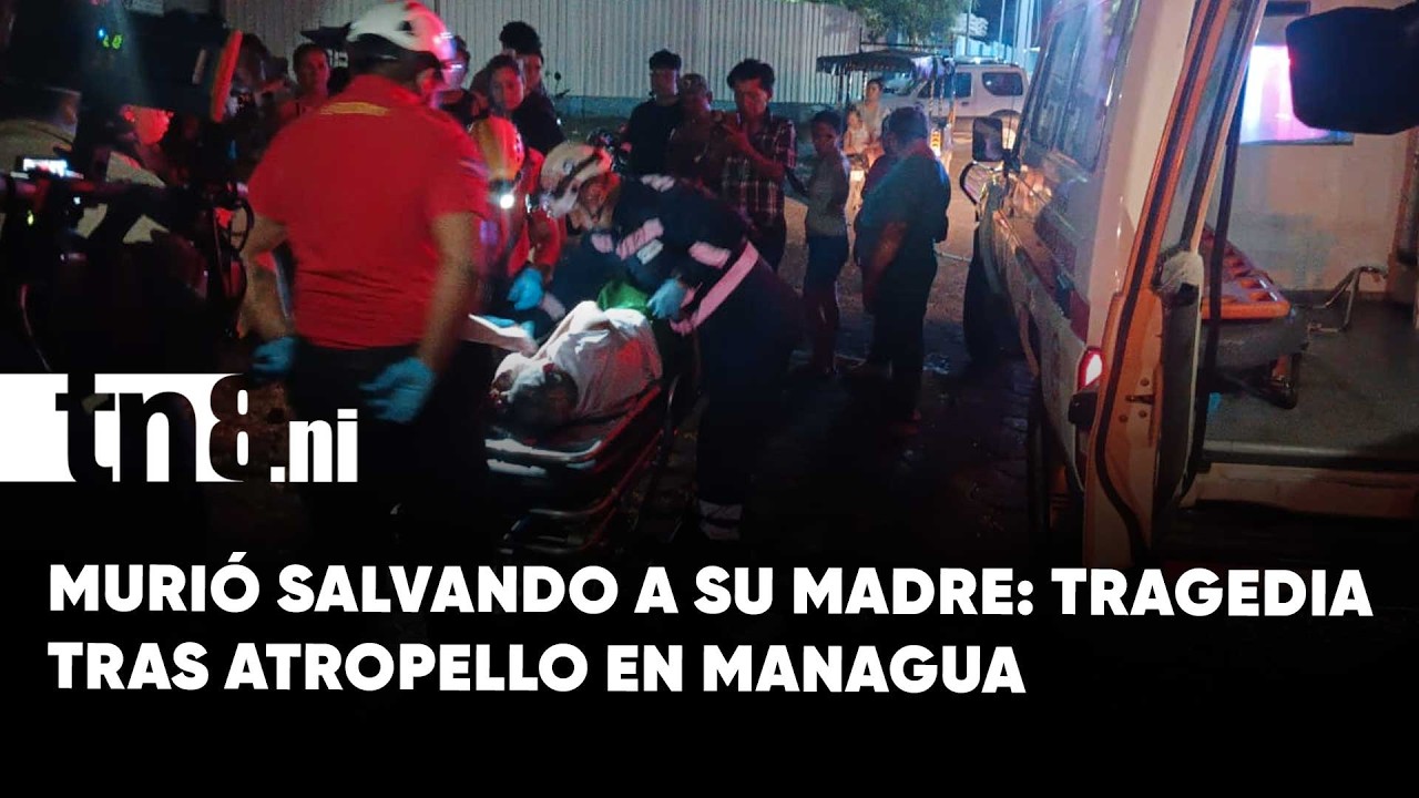 Anciano muere al salvar a su madre de 94 a&ntilde;os tras accidente con microb&uacute;s en Managua