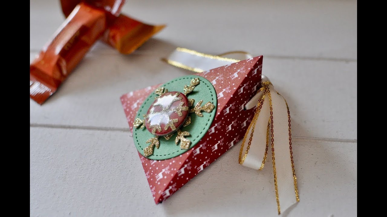 Resteverwertung: Dreieckige Box aus Designerpapier schnell gemacht