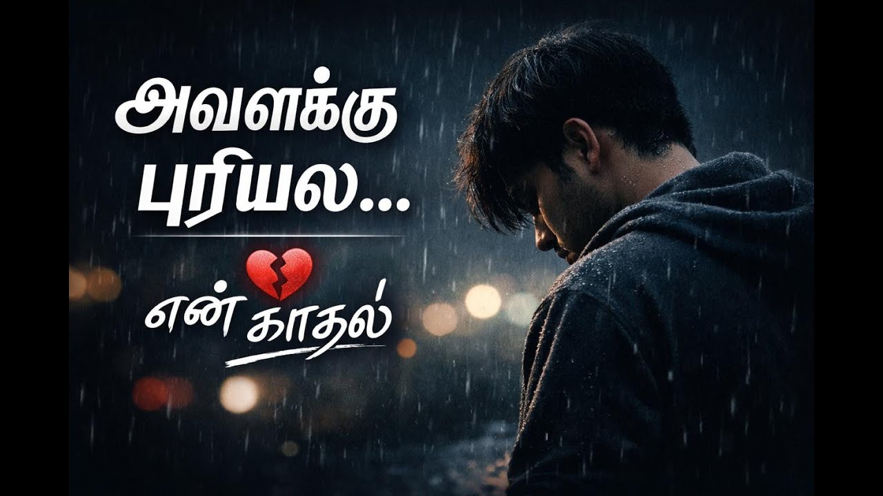 One Side Love Pain 😔 | Aval Ariyatha kadhal 💔 | Tamil Love Failure Quotes | Sad Whatsapp status