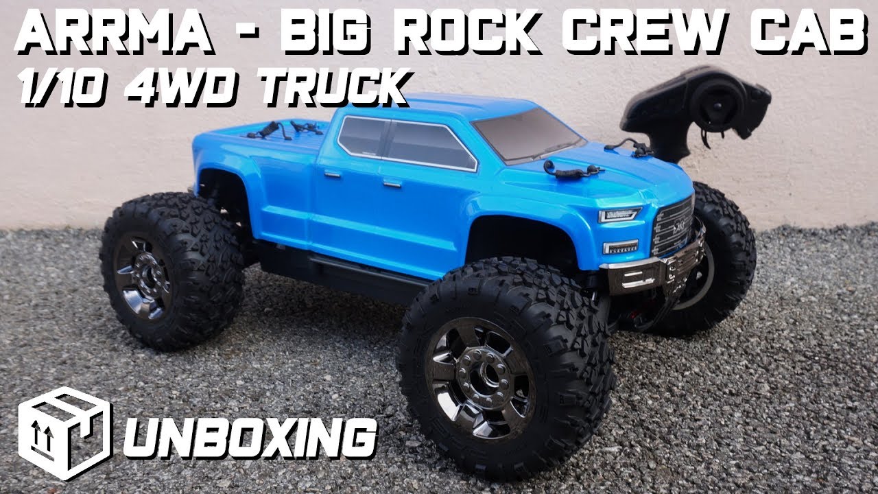 •  Arrma - Big Rock Crew Cab - 1/10 4WD Truck - In-Depth unboxing 👀 •