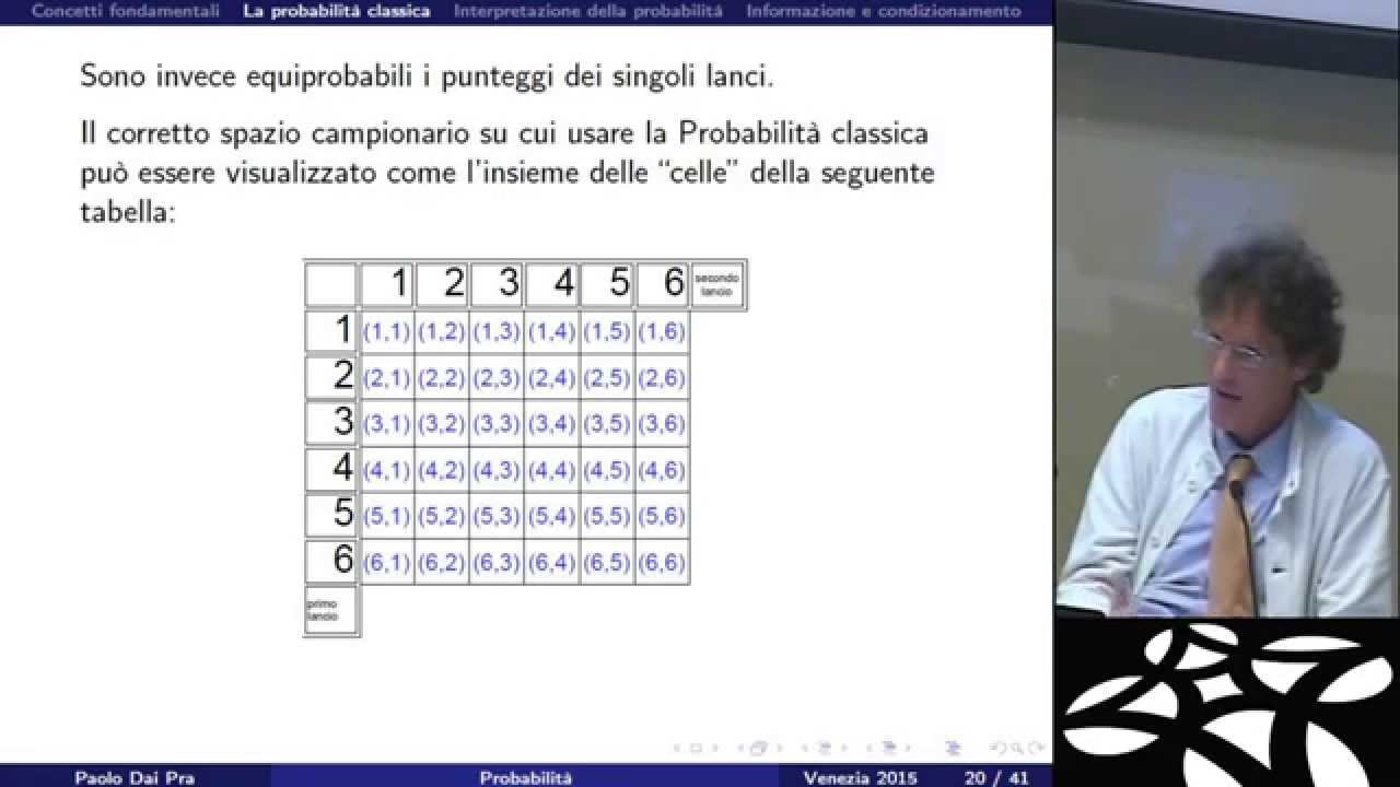 Probabilità: logica e calcolo - parte 01