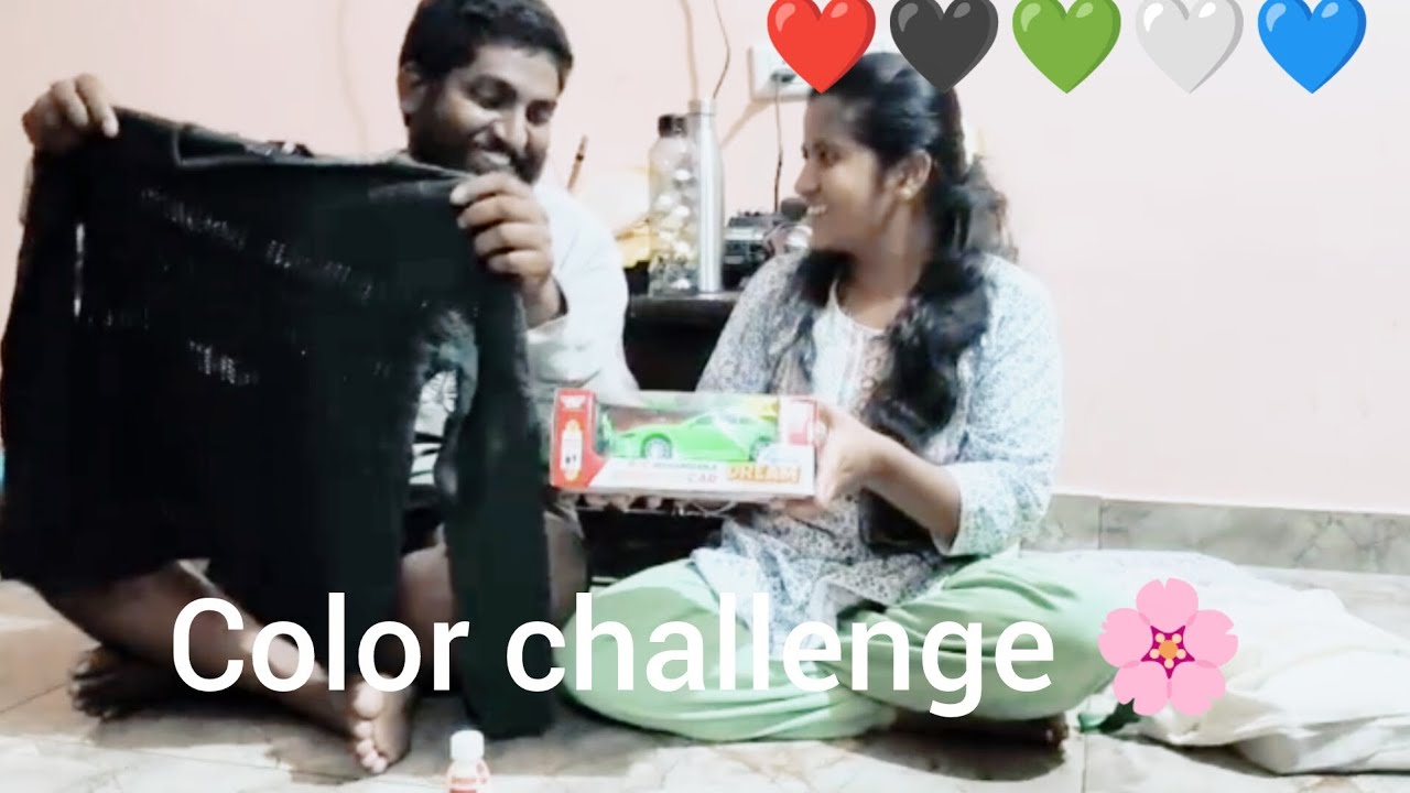 Color challenge ❤️🖤💚🤍💙