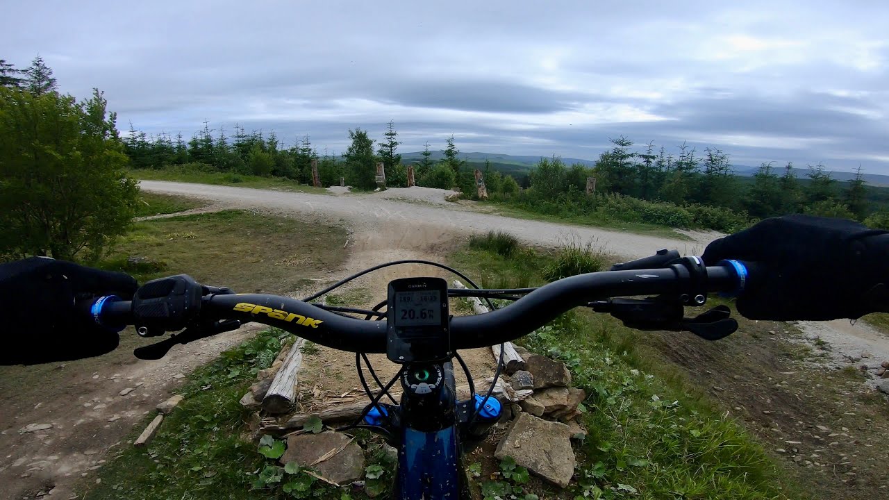 Gisburn Forest MTB Trails. With my first gap jump!. (4K)