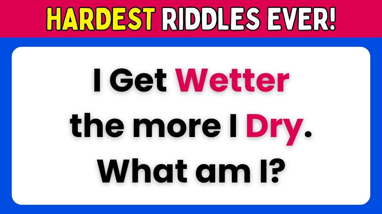 Riddles Are Designed to Break Your Brain
