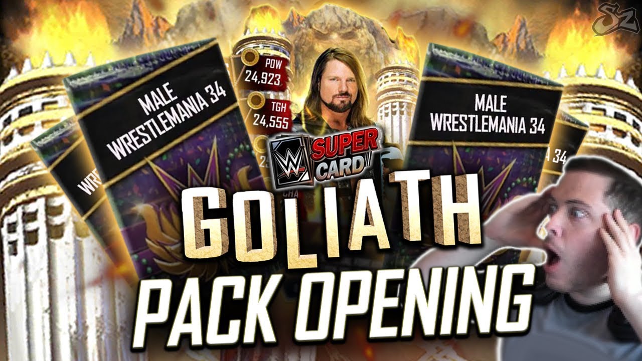 INSANE 100K GOLIATH PACK OPENING!! | WWE SuperCard