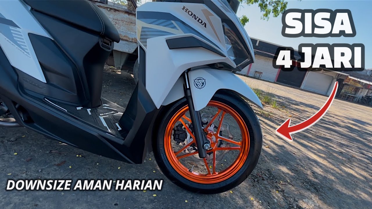 Downsize shock depan vario 125 new aman buat harian🔥🔥#vario125new