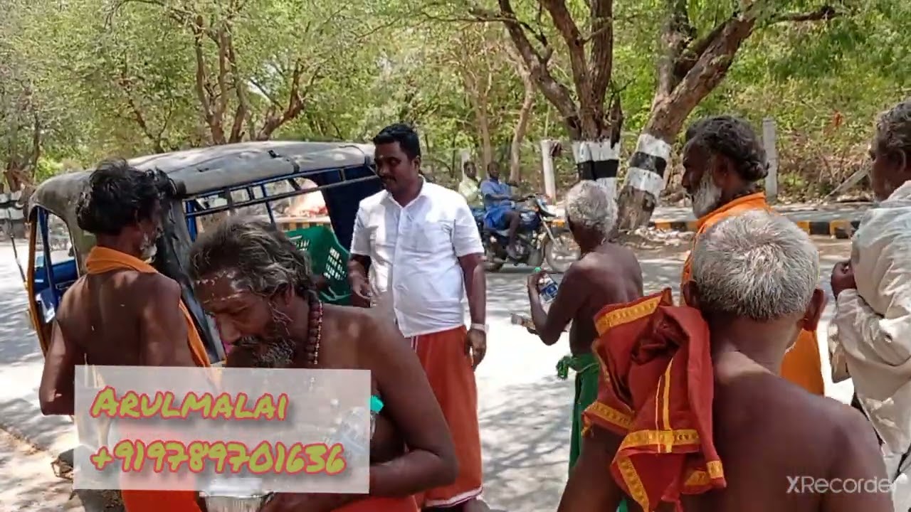 2:05:2022 Annadhanam in Girivalam path Thiruvannamalai