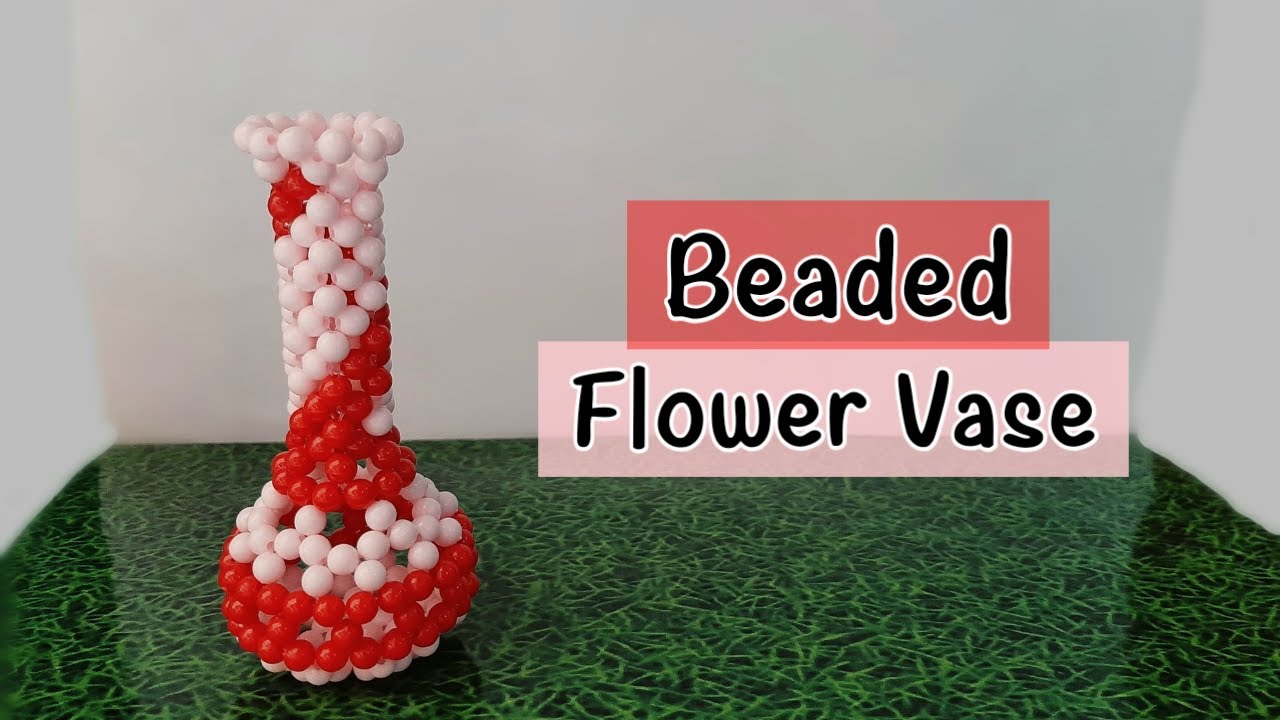 Kerajinan Manik Manik Vas Bunga Type 5//DIY//How To Make Beaded Keychains Vase Flower Beginner
