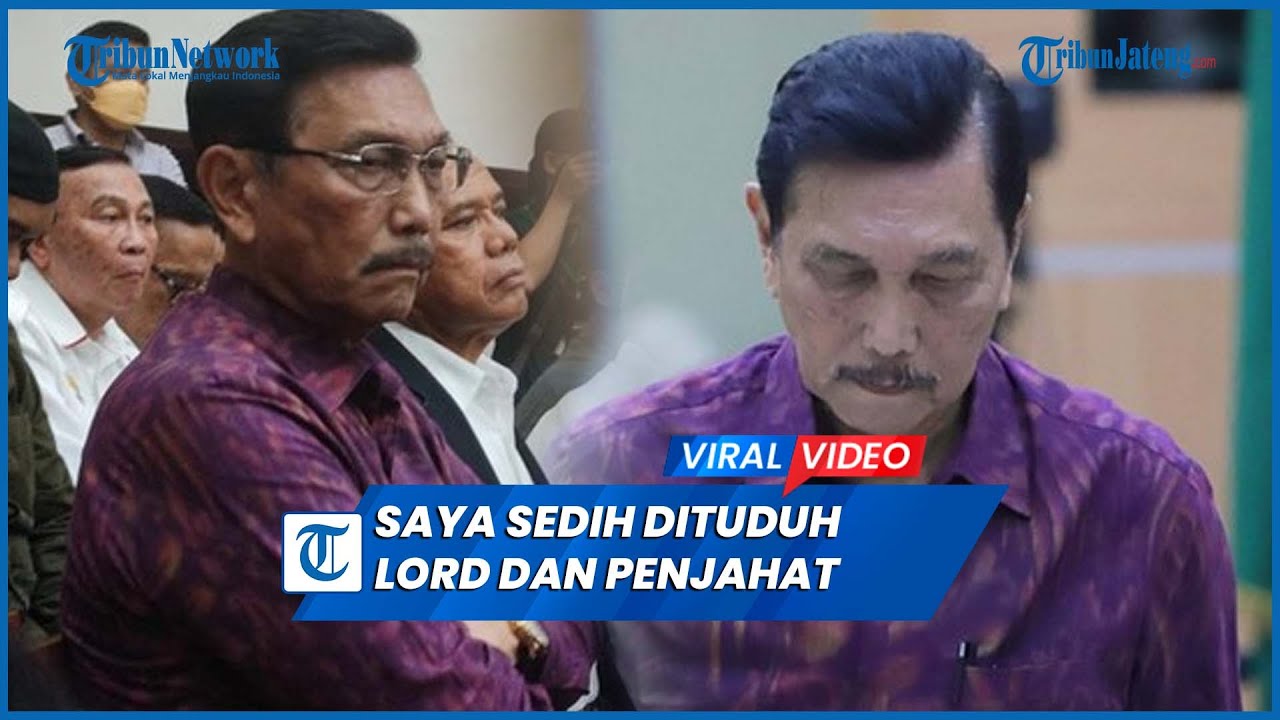 Luhut: Saya Dituduh Lord dan Penjahat, Itu Menyakitkan