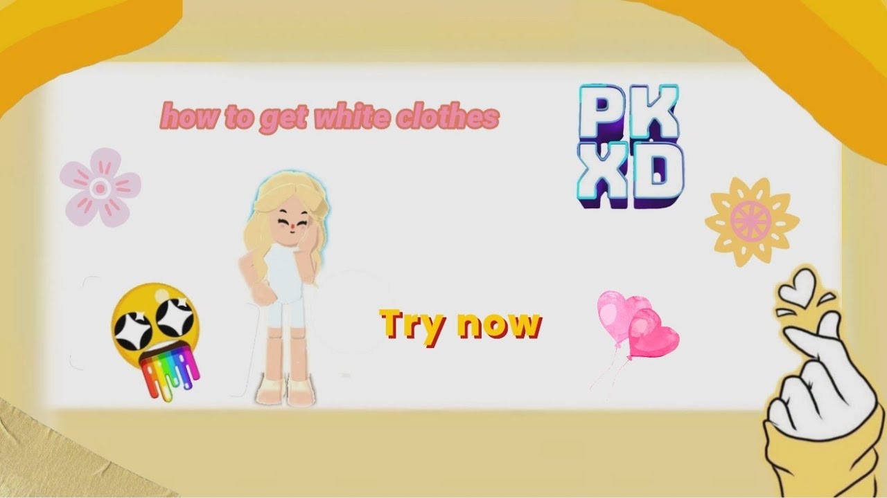 HOW TO GET WHITE CLOTHES IN PK XD🤍✨
