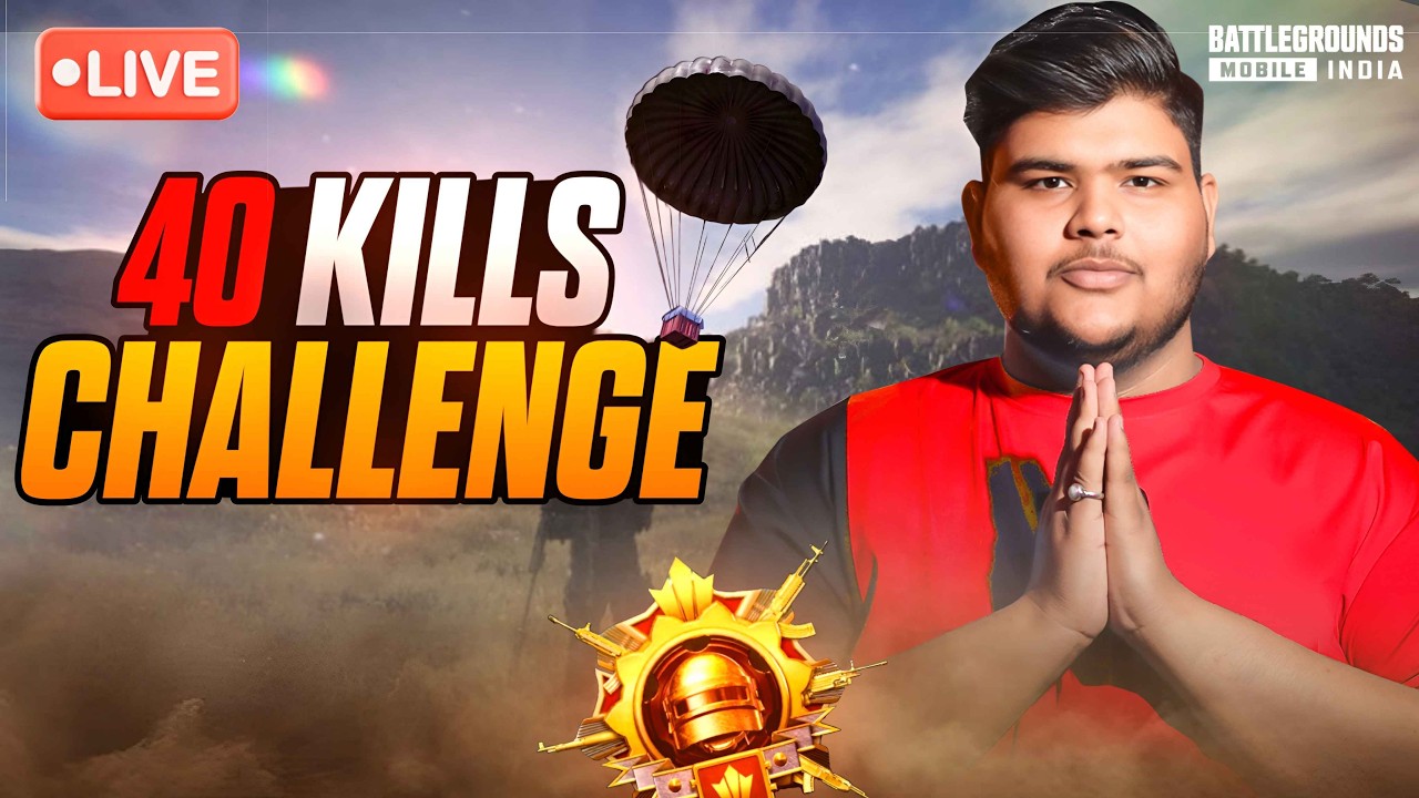 🇮🇳 BGMI LIVE 🔥| 40 SOLO FINISHES CHALLENGE   | HYDRA MASTIZONE
