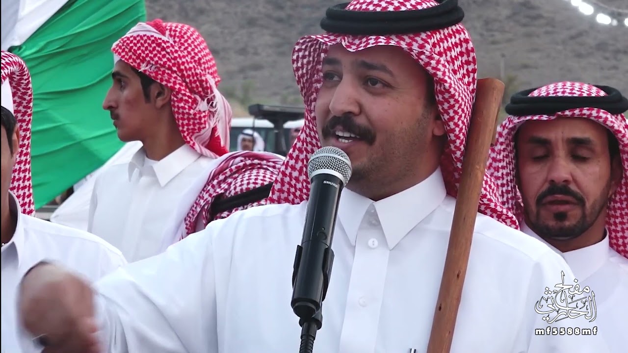تسليمه الشاعر علي العبسي والرد من الشاعر بندر الاحمري  في زواج أبناء الشيخ سعد بن عبدالله الحارثي.